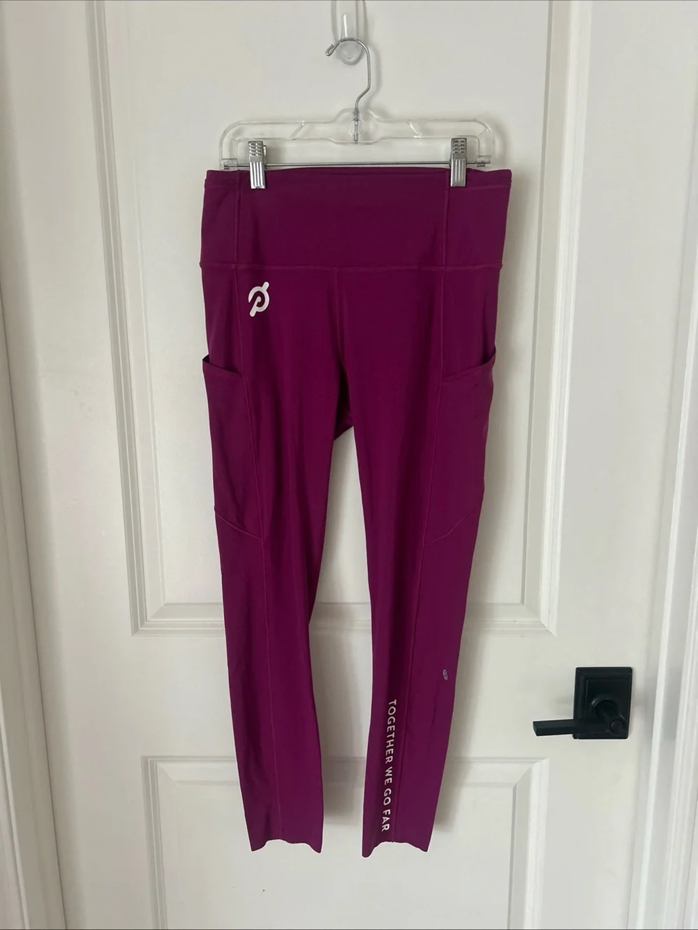 Lululemon X Peloton Women’s Size 8 Fuchsia Workout Pocket 25” Leggings